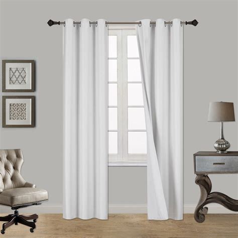 window drapes heavy fabric with metal grommets 56x84 walmart|Grommet Thermal Insulated Drapes W .